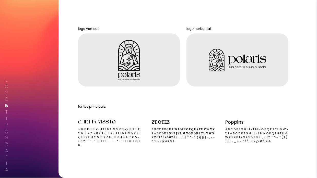 Polaris — logo e tipografia